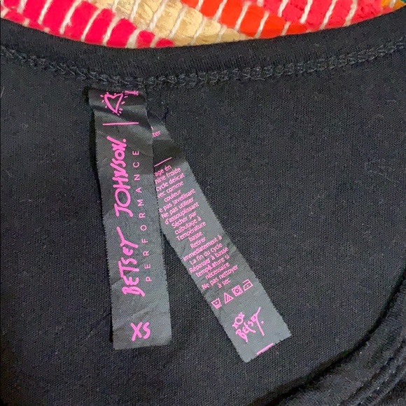 Betsey Johnson | Black Yoga Wine Feelin Fine Tank Top | Vacation Casual Shirt - Picture 8 of 8